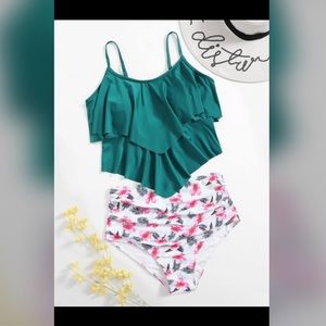 SHEIN 3xl Plus Size Two-Piece Swimsuit